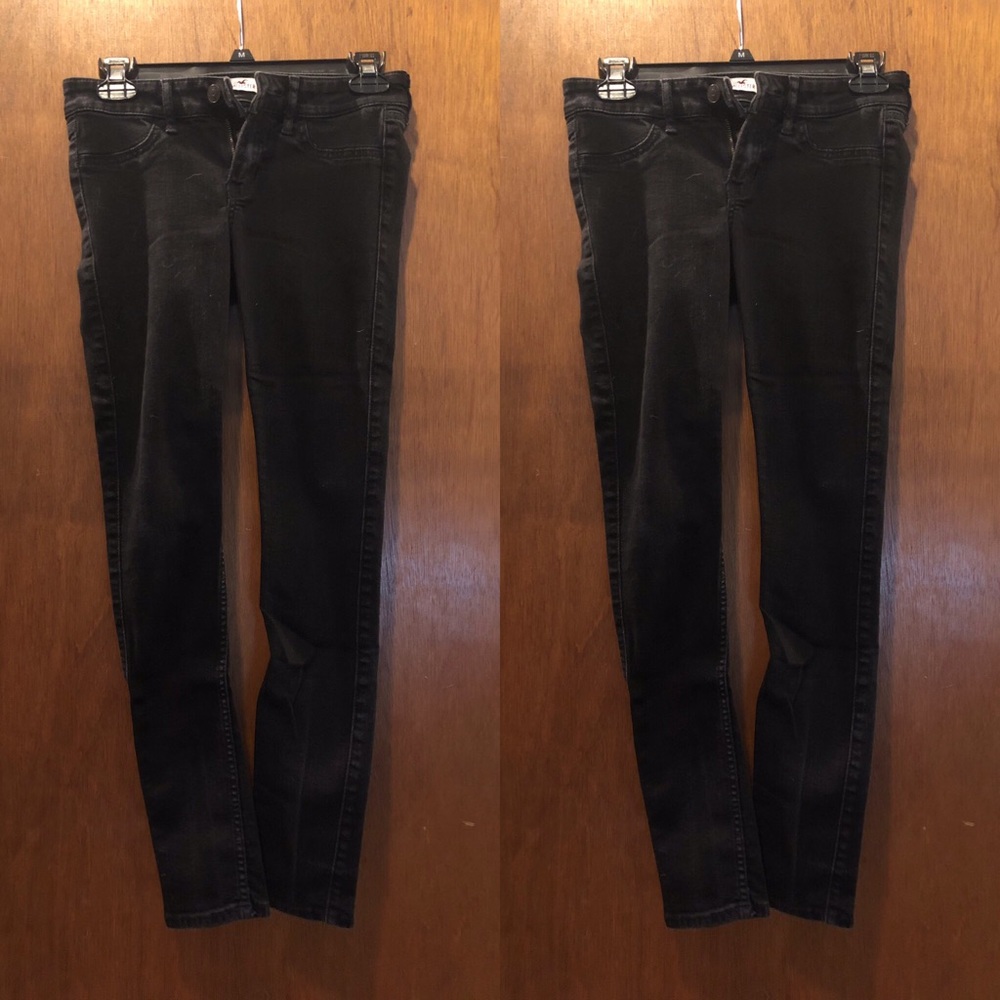 Hollister black skinny jeans